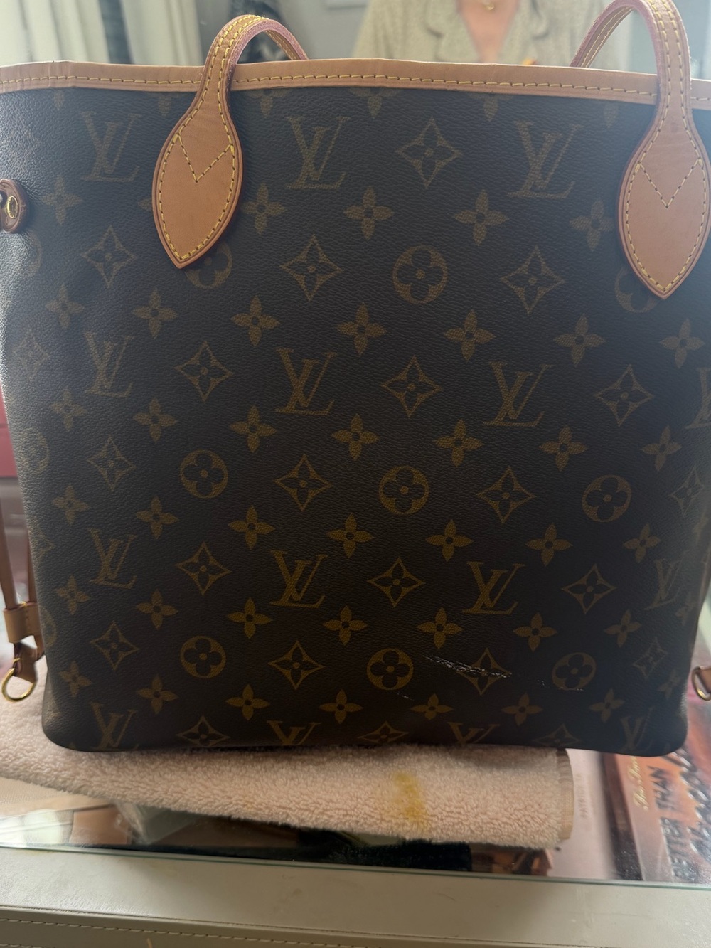Louis Vuitton Brown Monogram Canvas Neverfull Tote with Vachetta Trim